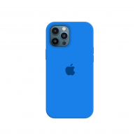 Силиконовый чехол c закрытым низом Apple Silicone Case для iPhone 12 Pro Max Royal Blue