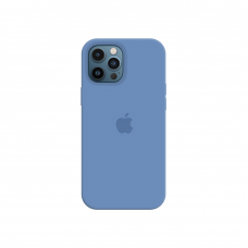 Силиконовый чехол c закрытым низом Apple Silicone Case для iPhone 12 Pro Max Ocean Blue