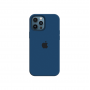 Силиконовый чехол c закрытым низом Apple Silicone Case для iPhone 12 Pro Max Cobalt Blue