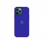 Силиконовый чехол c закрытым низом Apple Silicone Case для iPhone 12 Pro Max Ultra Blue