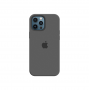 Силиконовый чехол c закрытым низом Apple Silicone Case для iPhone 12 Pro Max Charcoal Gray