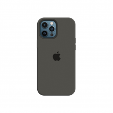 Силиконовый чехол c закрытым низом Apple Silicone Case для iPhone 12 Pro Max Dark Olive