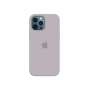 Силиконовый чехол c закрытым низом Apple Silicone Case для iPhone 12 Pro Max Lavender