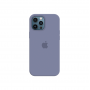 Силиконовый чехол c закрытым низом Apple Silicone Case для iPhone 12 Pro Max Lavender Gray