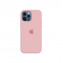 Силиконовый чехол c закрытым низом Apple Silicone Case для iPhone 12 Pro Max Light Pink