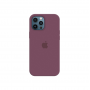 Силиконовый чехол c закрытым низом Apple Silicone Case для iPhone 12 Pro Max Plum