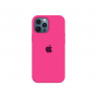 Силиконовый чехол c закрытым низом Apple Silicone Case для iPhone 12 Pro Max Barbie Pink