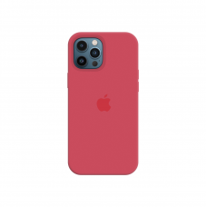 Силиконовый чехол c закрытым низом Apple Silicone Case для iPhone 12 Pro Max Red Raspberry