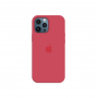 Силиконовый чехол c закрытым низом Apple Silicone Case для iPhone 12 Pro Max Red Raspberry