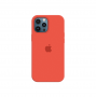 Силиконовый чехол c закрытым низом Apple Silicone Case для iPhone 12 Pro Max Spicy Orange