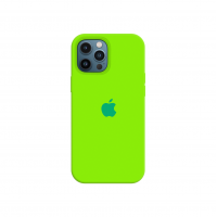 Силиконовый чехол c закрытым низом Apple Silicone Case для iPhone 12 Pro Max Juicy Green