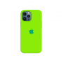 Силиконовый чехол c закрытым низом Apple Silicone Case для iPhone 12 Pro Max Juicy Green