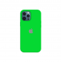 Силиконовый чехол c закрытым низом Apple Silicone Case для iPhone 12 Pro Max Uran Green