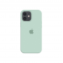 Силиконовый чехол c закрытым низом Apple Silicone Case для iPhone 12 Mint