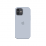 Силиконовый чехол c закрытым низом Apple Silicone Case для iPhone 12 Mist Blue