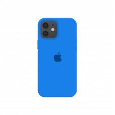 Силиконовый чехол c закрытым низом Apple Silicone Case для iPhone 12 Royal Blue
