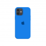 Силиконовый чехол c закрытым низом Apple Silicone Case для iPhone 12 Royal Blue