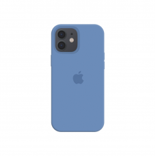 Силиконовый чехол c закрытым низом Apple Silicone Case для iPhone 12 Ocean Blue