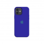 Силиконовый чехол c закрытым низом Apple Silicone Case для iPhone 12 Ultra Blue