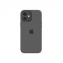 Силиконовый чехол c закрытым низом Apple Silicone Case для iPhone 12 Charcoal Gray