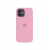 Силиконовый чехол c закрытым низом Apple Silicone Case для iPhone 12 Pink