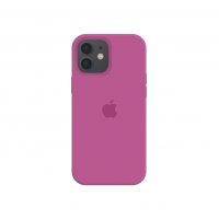 Силиконовый чехол c закрытым низом Apple Silicone Case для iPhone 12 Dragon Fruit