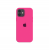Силиконовый чехол c закрытым низом Apple Silicone Case для iPhone 12 Barbie Pink