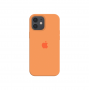 Силиконовый чехол c закрытым низом Apple Silicone Case для iPhone 12 Papaya