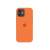 Силиконовый чехол c закрытым низом Apple Silicone Case для iPhone 12 Orange