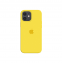 Силиконовый чехол c закрытым низом Apple Silicone Case для iPhone 12 Canary Yellow