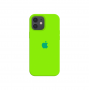 Силиконовый чехол c закрытым низом Apple Silicone Case для iPhone 12 Juicy Green