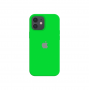 Силиконовый чехол c закрытым низом Apple Silicone Case для iPhone 12 Uran Green