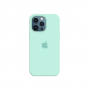 Силиконовый чехол c закрытым низом Apple Silicone Case для iPhone 12 Pro Light Cyan