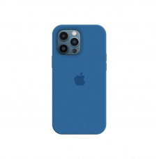 Силиконовый чехол c закрытым низом Apple Silicone Case для iPhone 12 Pro Navy Blue