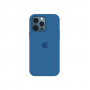 Силиконовый чехол c закрытым низом Apple Silicone Case для iPhone 12 Pro Navy Blue