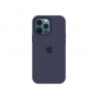 Силиконовый чехол c закрытым низом Apple Silicone Case для iPhone 12 Pro Midnight Blue