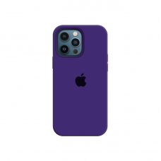 Силиконовый чехол c закрытым низом Apple Silicone Case для iPhone 12 Pro Ultra Violet