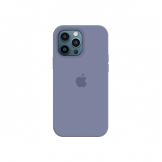 Силиконовый чехол c закрытым низом Apple Silicone Case для iPhone 12 Pro Lavender Gray