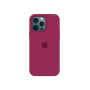 Силиконовый чехол c закрытым низом Apple Silicone Case для iPhone 12 Pro Rose Red