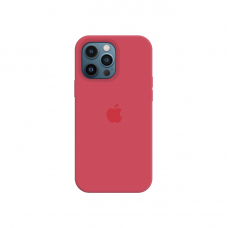 Силиконовый чехол c закрытым низом Apple Silicone Case для iPhone 12 Pro Red Raspberry