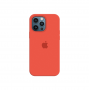 Силиконовый чехол c закрытым низом Apple Silicone Case для iPhone 12 Pro Spicy Orange