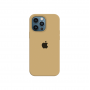 Силиконовый чехол c закрытым низом Apple Silicone Case для iPhone 12 Pro Mustard Beige