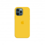 Силиконовый чехол c закрытым низом Apple Silicone Case для iPhone 12 Pro Yellow