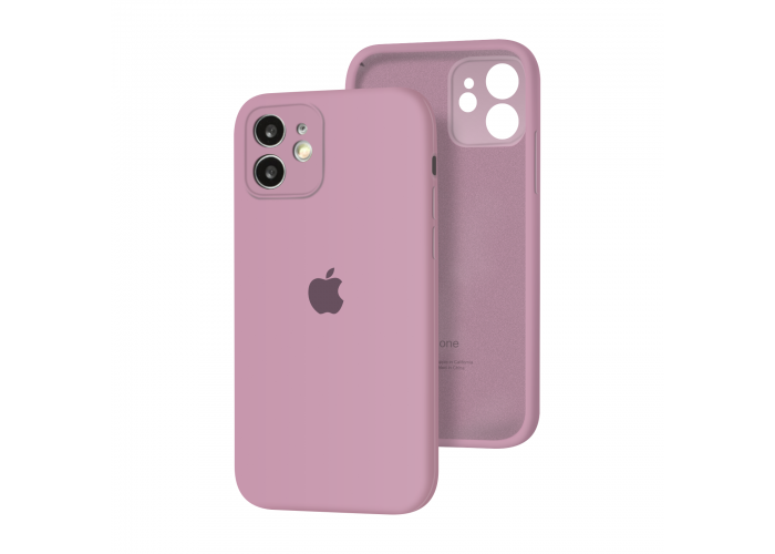 Силиконовый чехол с закрытой камерой Apple Silicone Case для iPhone 12 Blueberry