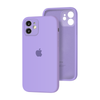 Силиконовый чехол с закрытой камерой Apple Silicone Case для iPhone 12 Violet