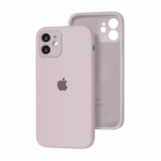Силиконовый чехол с закрытой камерой Apple Silicone Case для iPhone 12 Lavender