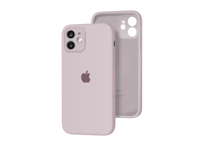 Силиконовый чехол с закрытой камерой Apple Silicone Case для iPhone 12 Lavender