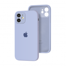 Силиконовый чехол с закрытой камерой Apple Silicone Case для iPhone 12 Lilac