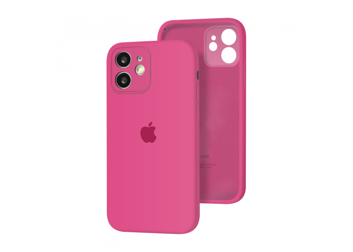 Силиконовый чехол с закрытой камерой Apple Silicone Case для iPhone 12 mini Dragon Fruit