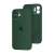 Силиконовый чехол с закрытой камерой Apple Silicone Case для iPhone 12 mini Forest Green